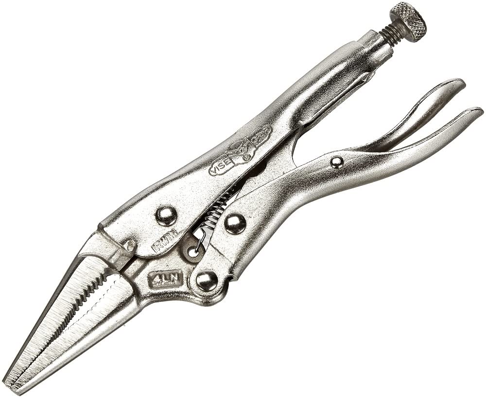 VISE-GRIP Original Locking Pliers, Long Nose, 4-Inch (1602L3), 100mm
