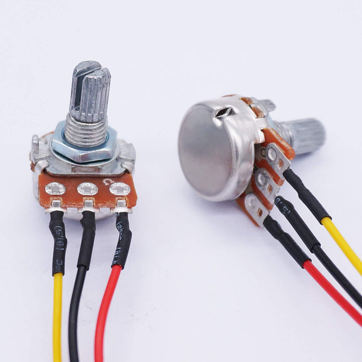 TWTADE 3PCS 20K Ohm Linear Taper Rotary Potentiometer W