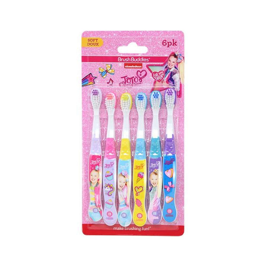 JojoSiwa Brush Buddies Kid's Toothbrush (6 Pack), S