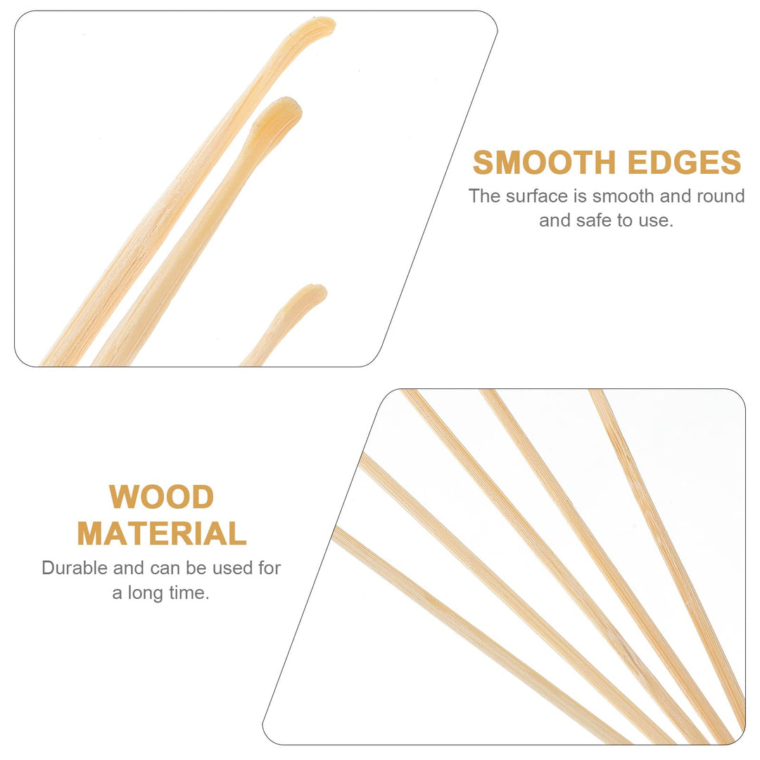 Healifty Ear Pick Bamboo Earwax Removal Spoon Tool 5pcs