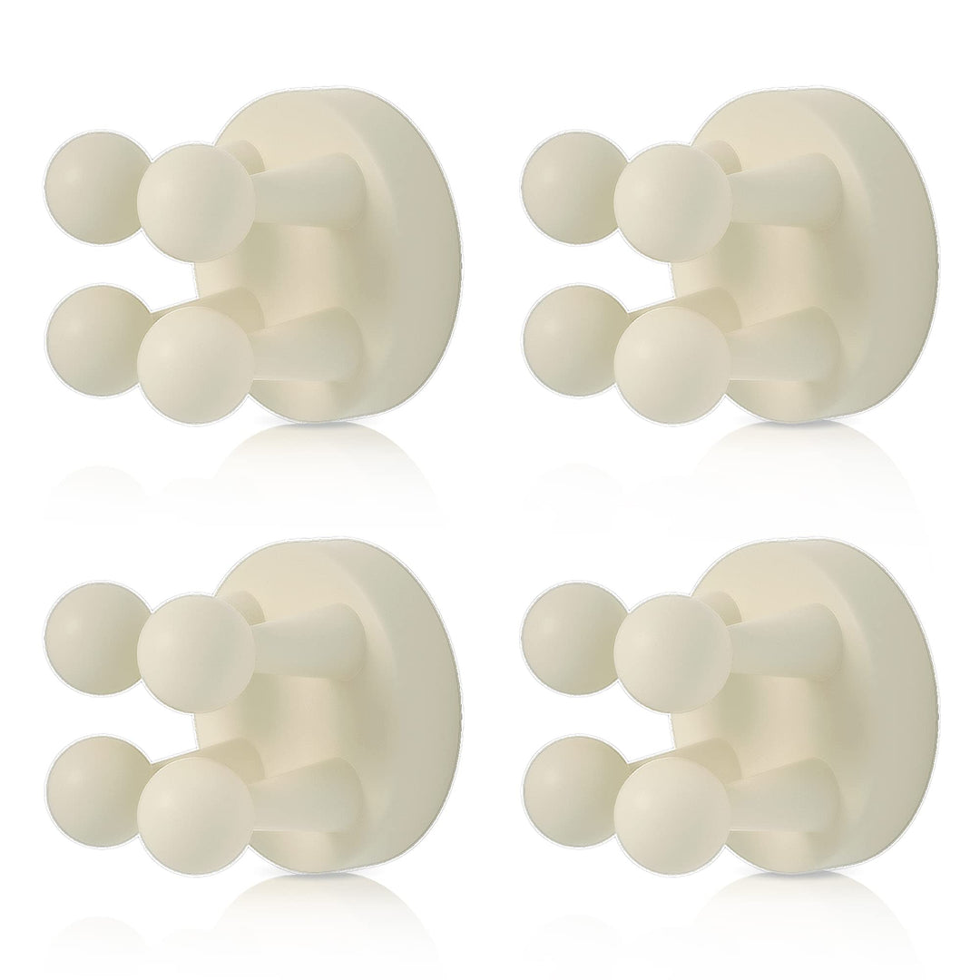 4 pcs Silicone Toothbrush Holder Multi-Function Hook Wa