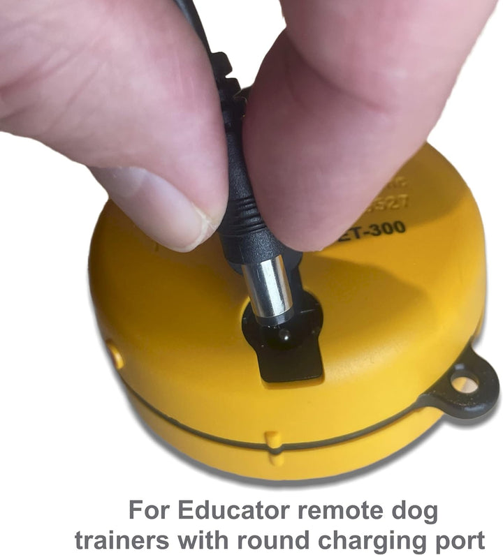 CHARGER-300/400 Dual Lead Charger for Series 300, 400 and BP-504 Barkless Training Collars with Round Charging Ports, Black