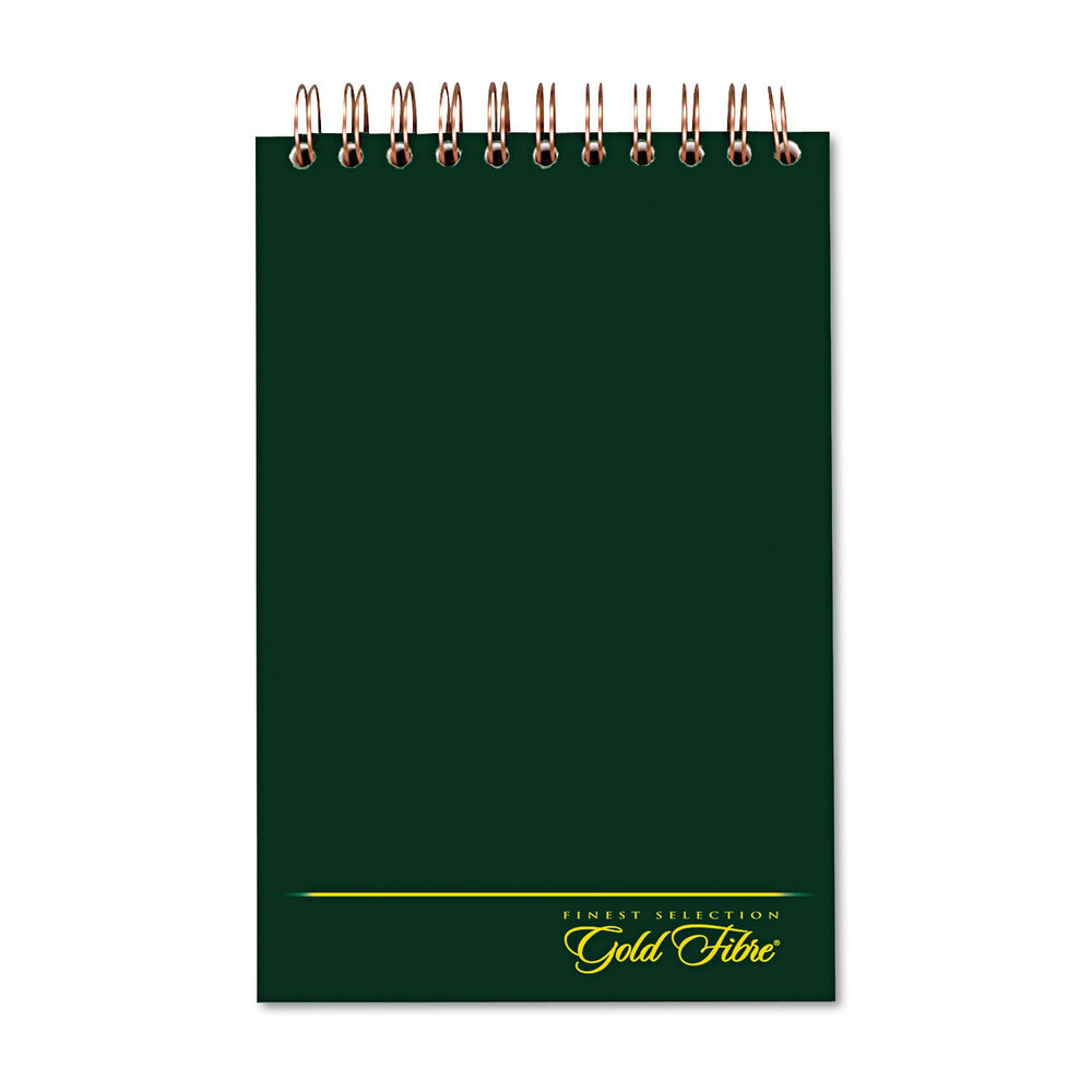 Gold Fibre Steno Book, 6 x 9, Gregg Rule, Green Cover, 100 Sheets (20-806R)