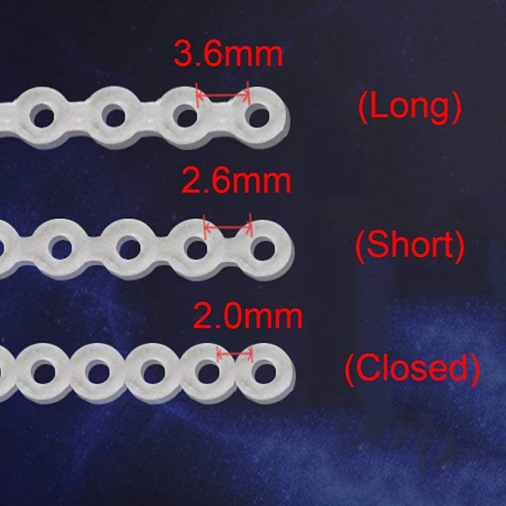 Closed: Wecando Clear Dental Orthodontic Elastic Chain 
