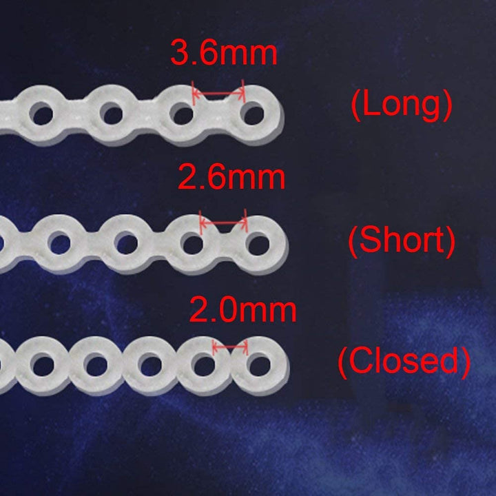 Closed: Wecando Clear Dental Orthodontic Elastic Chain 
