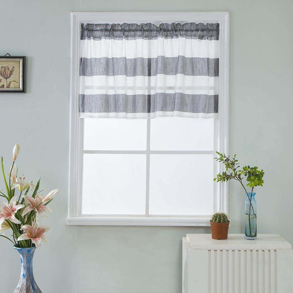 BOYOUTH Semi Shading Grey and White Rugby Stripe Print 