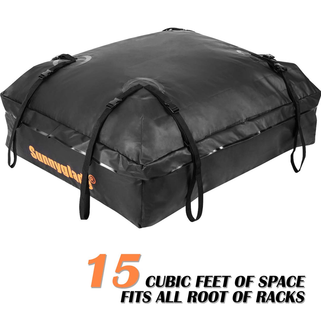 Waterproof Roof Top Cargo Bag 15 Cubic Feet The Car Top Carrier Bag Fits All Roof Racks