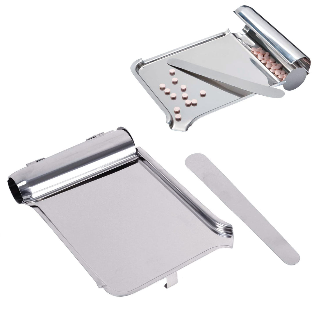 Dukal Stainless Steel Pill Counting Tray with Spatula 8
