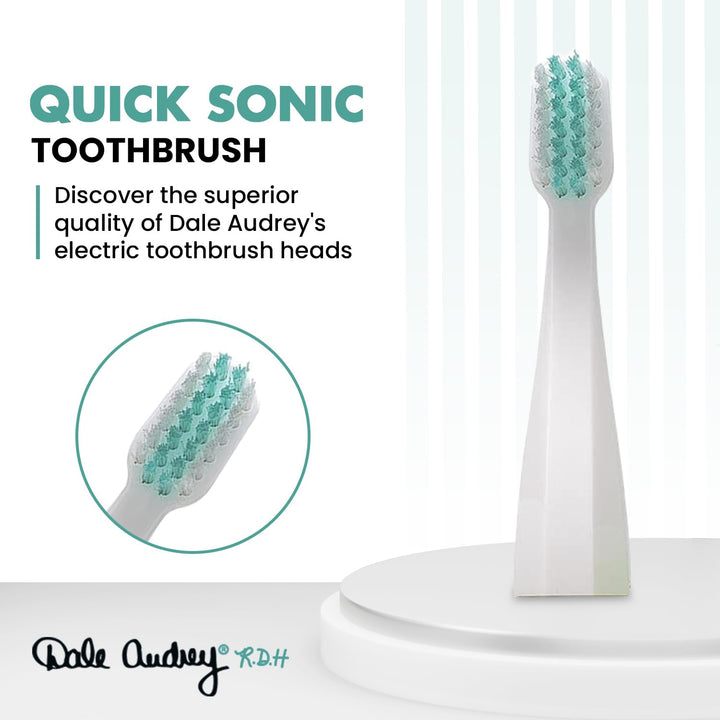 Quick Sonic Replacement Heads By Dale Audrey, 2 Pack - 