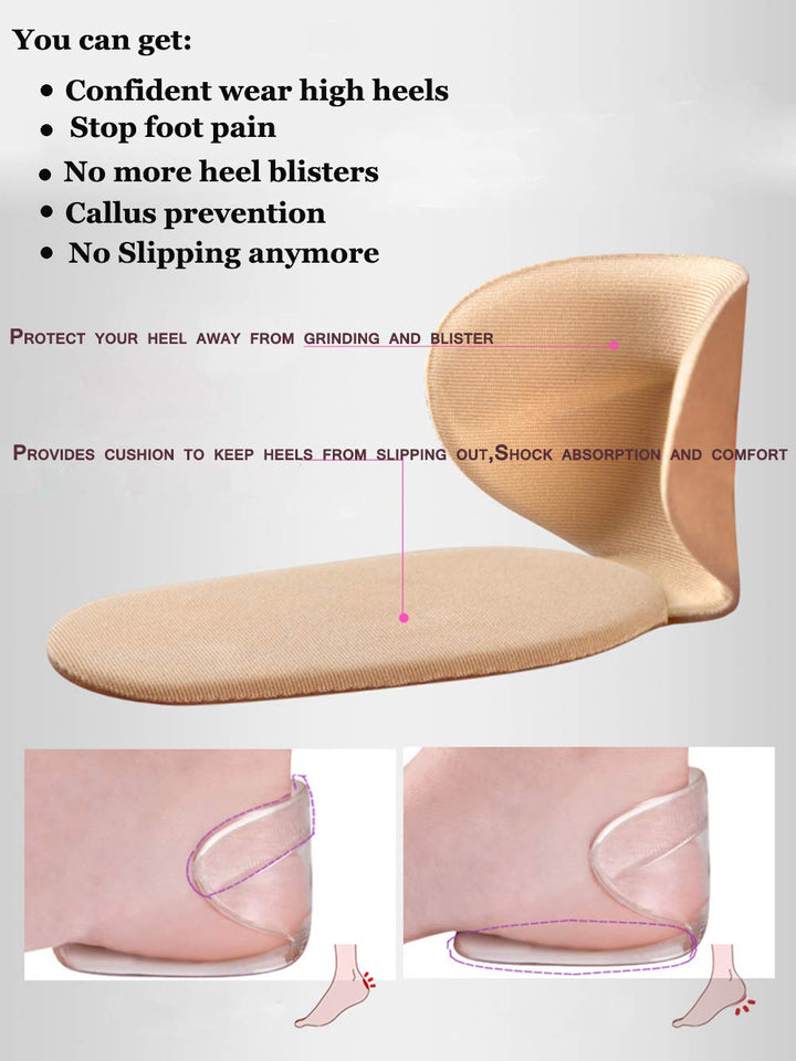 Heel Cushion Pads Grips Heel Pads Inserts Grips,Insoles
