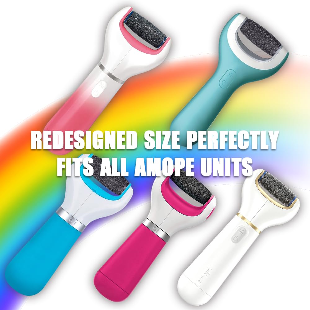 5 Extra Coarse for WET AND DRY : 5 Extra Coarse Replacement Roller Refill Heads Compatible with Amope Wet &amp; Dry Electronic Foot File (5 Extra Coarse for Wet &amp; Dry)