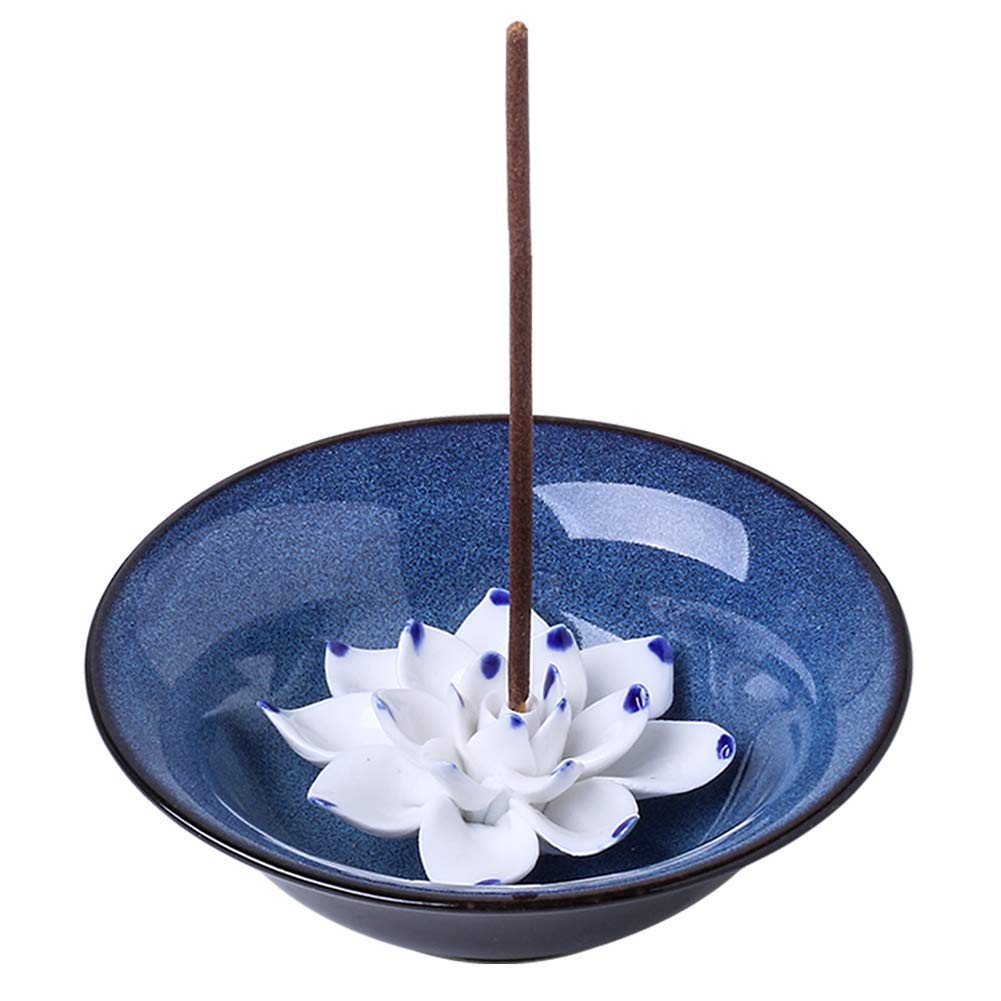 uniidea Incense Holder Ceramic Incense Burner Lotus Inc