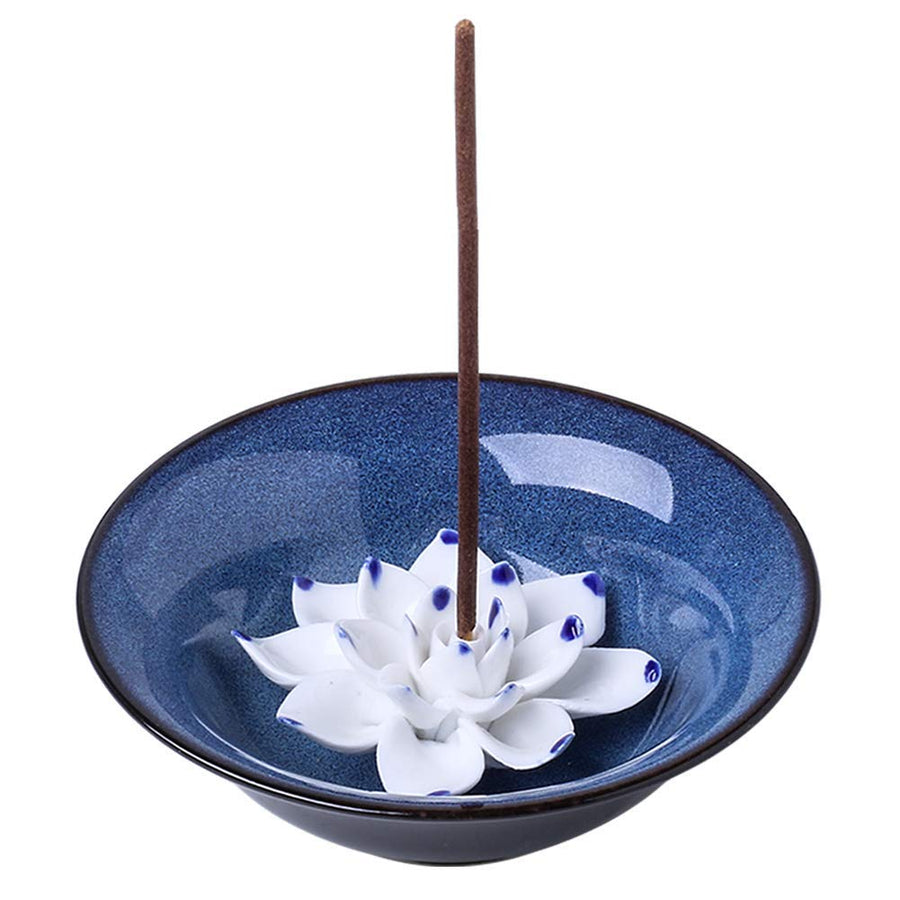 uniidea Incense Holder Ceramic Incense Burner Lotus Inc