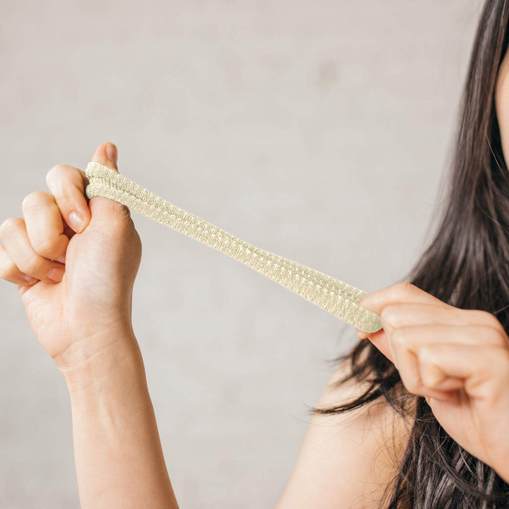 - The Ultimate Hair Ties for Thick Heavy or Curly Hair. No Slipping Damage Breaking or Stretching Out. Seamless Ponytail Holders Scrunchies Sports Hair Ties for Thick Hair (Blonde 3 Pcs)