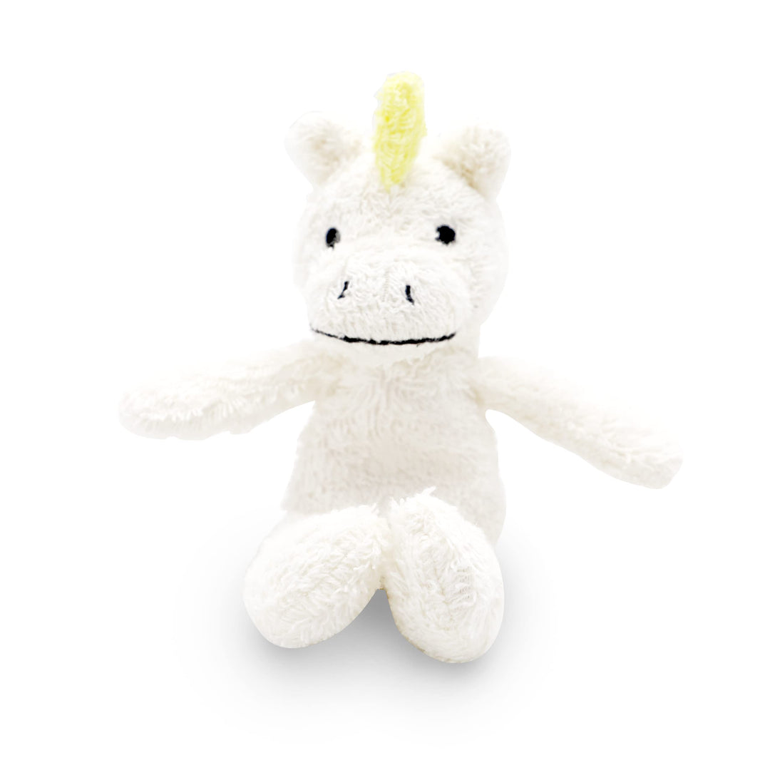 Zoo - Mini Microwavable Stuffed Animal - Plush Toy and Hot Cold Pack - Juno The Unicorn - 3.15 x 2.6 x 9.3 in