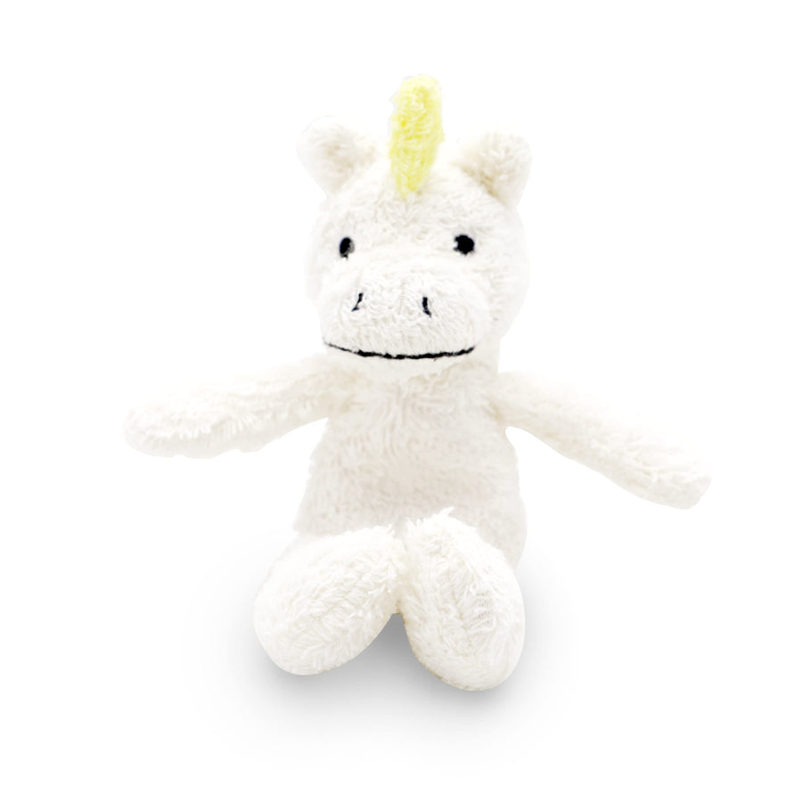 Zoo - Mini Microwavable Stuffed Animal - Plush Toy and Hot Cold Pack - Juno The Unicorn - 3.15 x 2.6 x 9.3 in