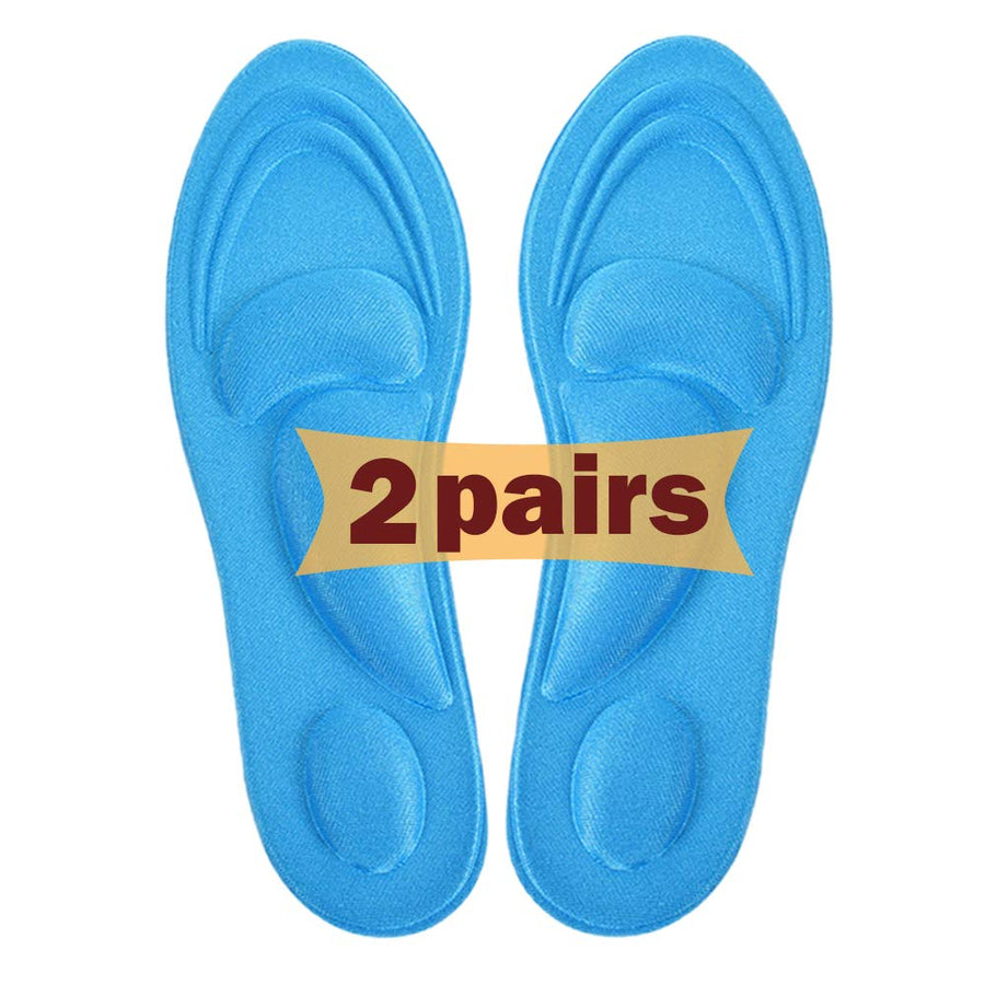 Shoe Insoles Women, (2 Pairs Blue) Arch Support Insoles