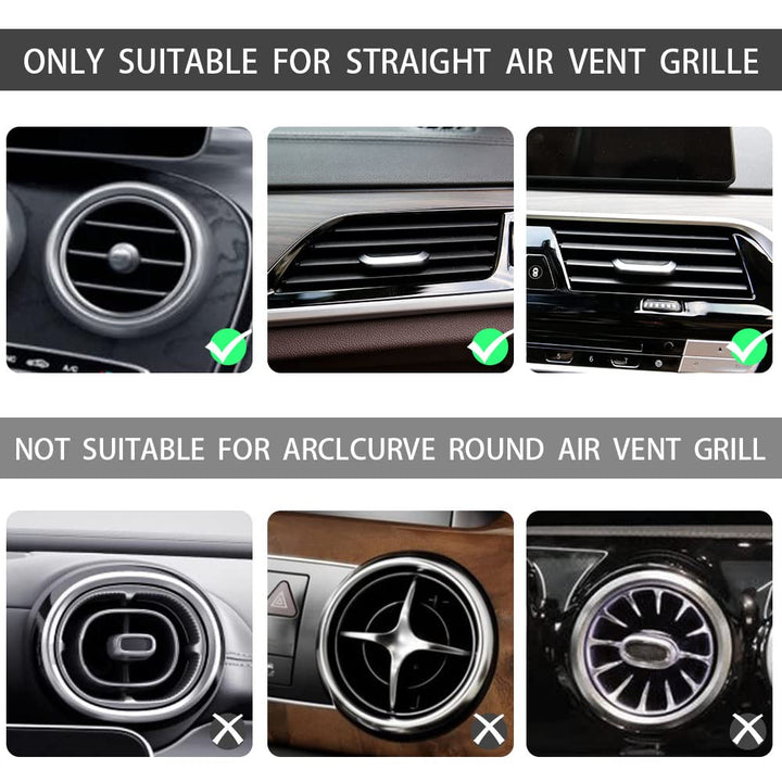 10 Pcs Bling Diamond Moulding Trim,Car Air Conditioner Vent Outlet Interior Decoration Seal Strip Strip Line for Women (White)