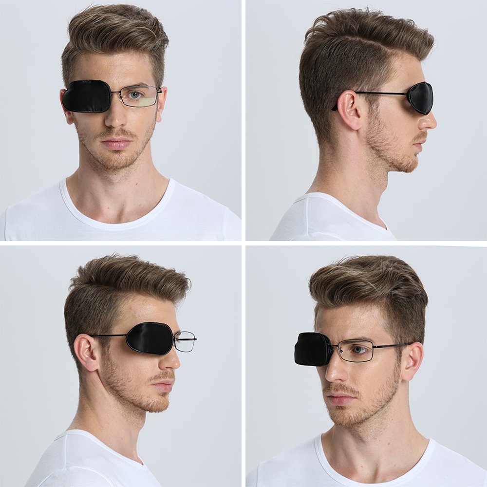 FCAROLYN Silk Eye Patch for Glasses to Treat Lazy Eye/A