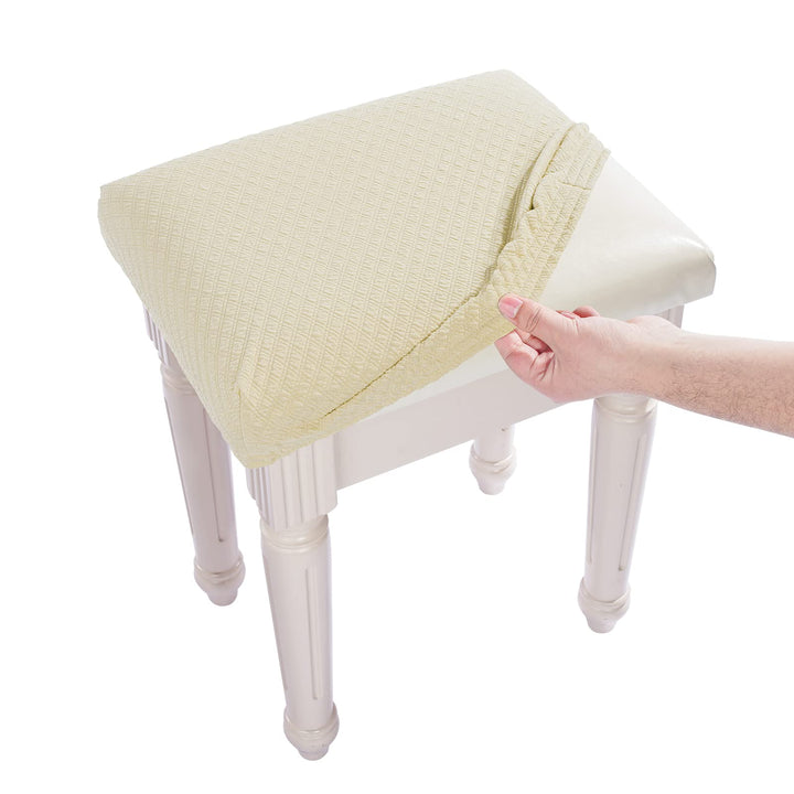 BUYUE Luxury Vanity Bench Stool Cover, (15- 20) L x (11