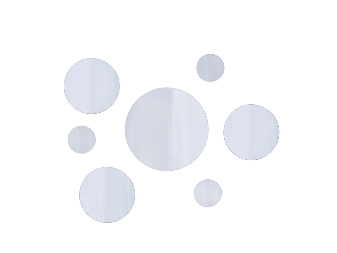 Elements Round Wall-Mount Mirror, Set of 7, Assorted Si