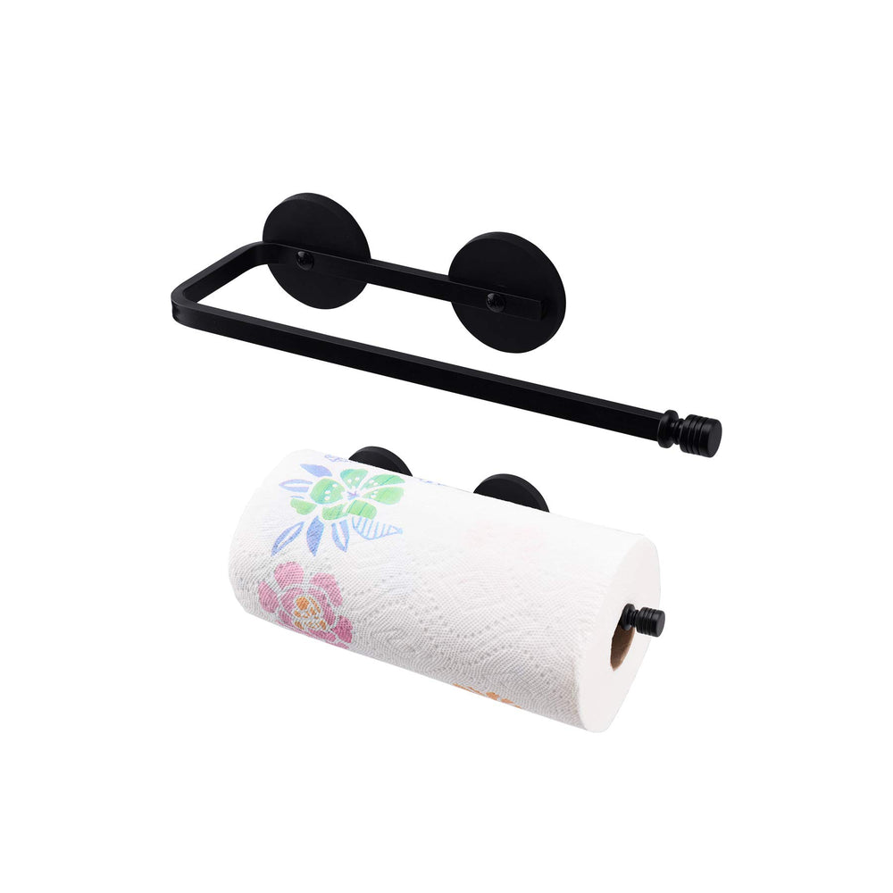 Magnetic Paper Towel Holder Paper Towel Rack Tower Bar for Refrigerator, Metal Cabinet Black
