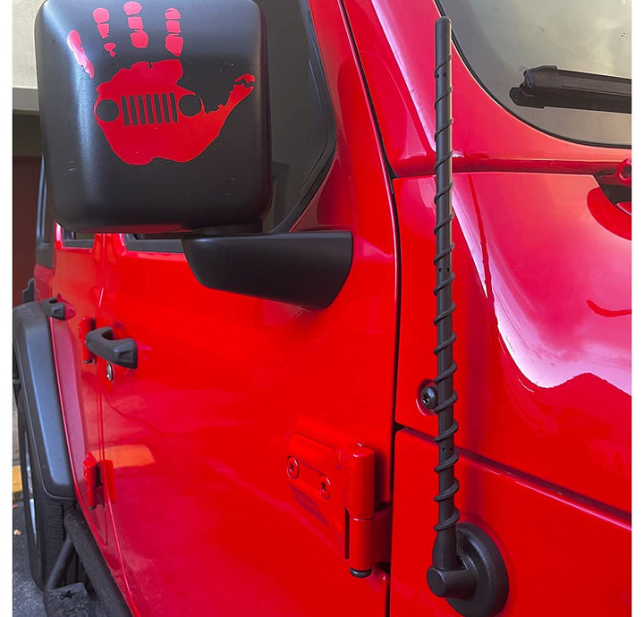 13 Inch Antenna for Jeep Wrangler Gladiator 2007-2024, Short Antenna Upgrade for Jeep JL JK Radio Antenna Rubicon Sahara Unlimited Sport Willys 4xe Mojave High Altitude Jeep Accessories
