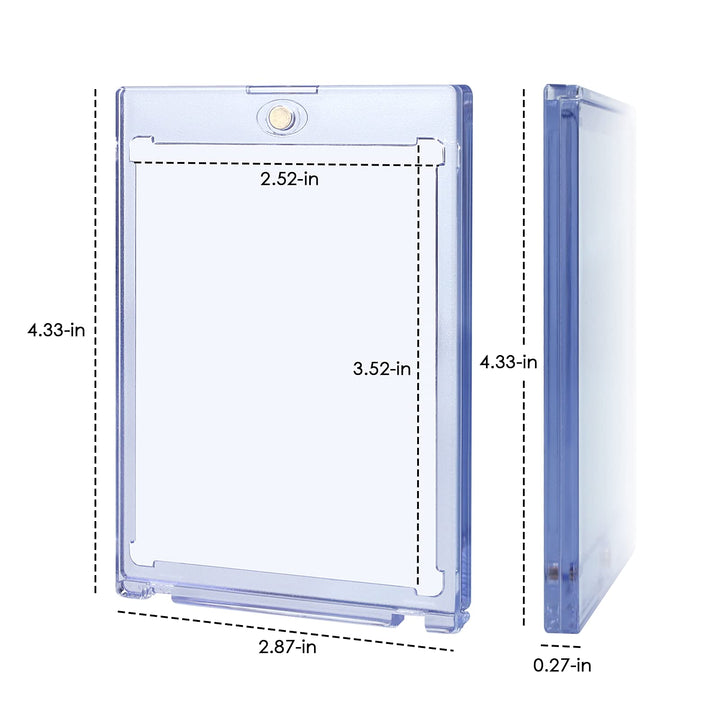 5 ct Magnetic Card Holders for Trading Cards, 35 pt Har