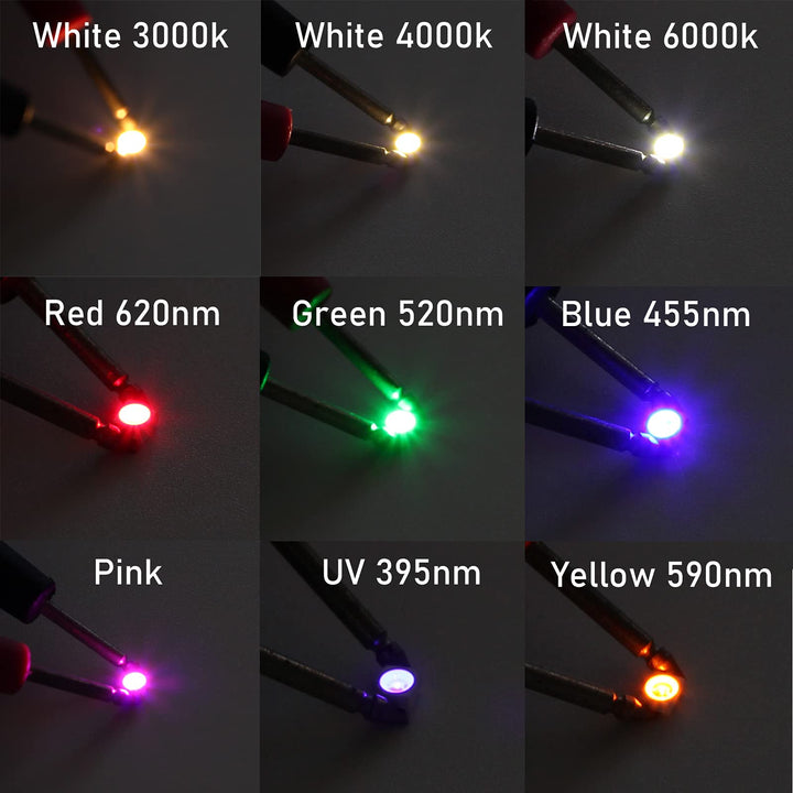 100 Pieces of PLCC-2 Surface Mount LEDs, 3528 Size SMD SMT LED - Red, 100pcs