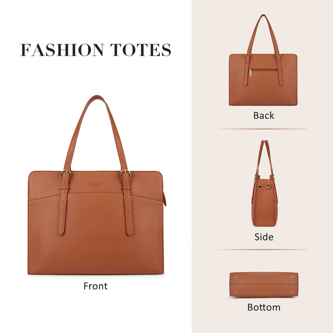 Laptop Bag for Women 15.6 Inch Computer Tote Bag Work Bag Briefcase Handbag Shoulder Bag for Office, Business, Travel