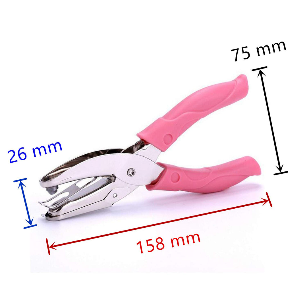 2Pcs 1/16 and 1/8 Handheld Metal Hole Punch for DIY Craft Paper Scrapbook Puncher Small Circle Shaped Hand Tool with Grip