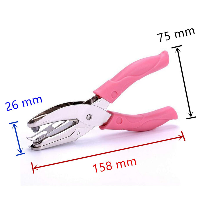 2Pcs 1/16 and 1/8 Handheld Metal Hole Punch for DIY Craft Paper Scrapbook Puncher Small Circle Shaped Hand Tool with Grip