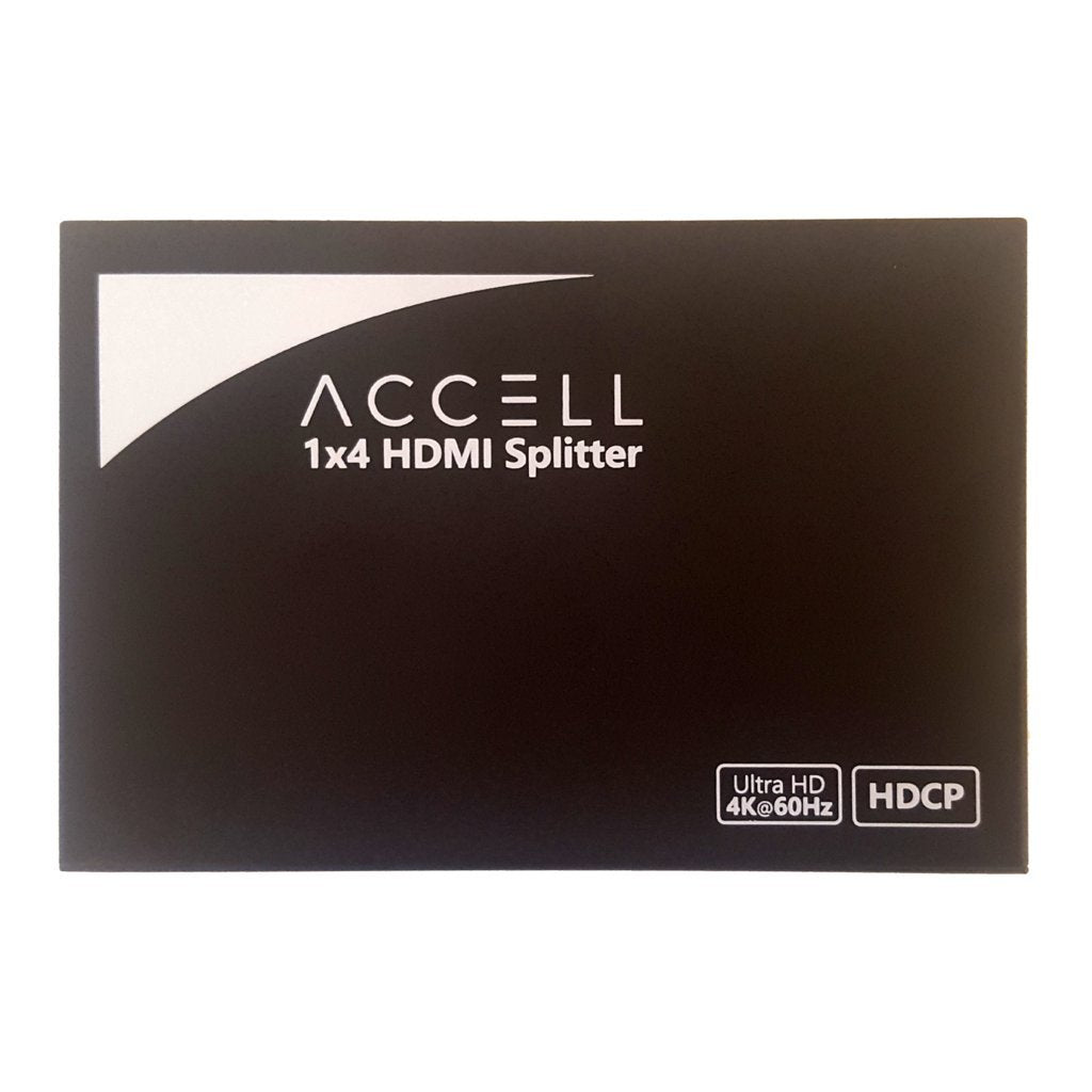 Accell K078C-009B 1x4 HDMI Splitter - HDMI 2.0, Supports 4K UHD @ 60Hz