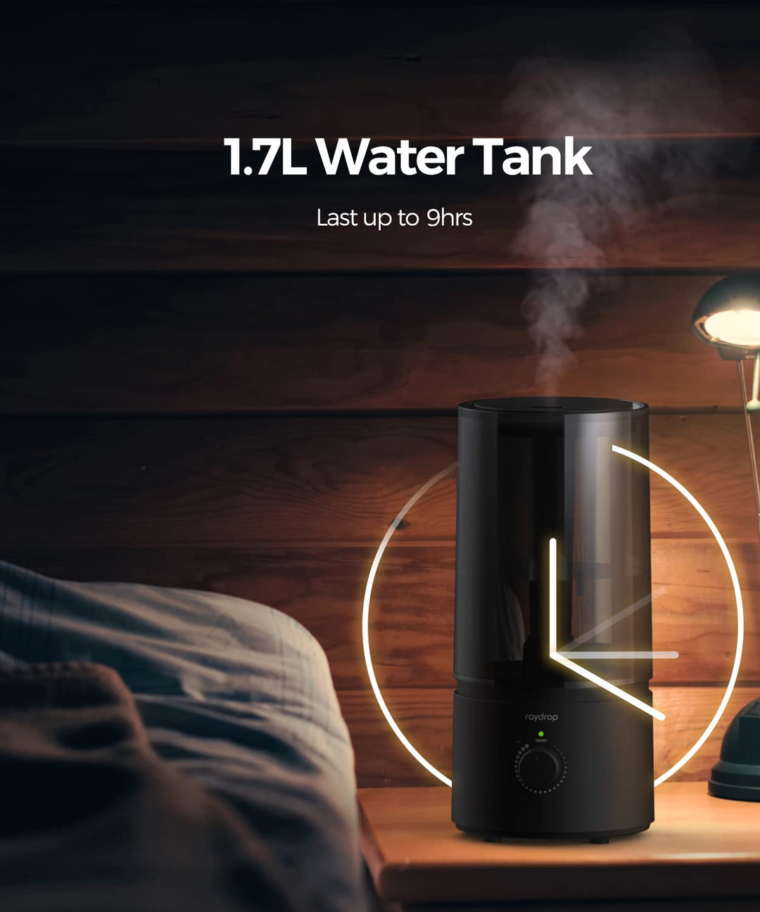raydrop Humidifiers for Bedroom, Cool Mist Humidifiers 