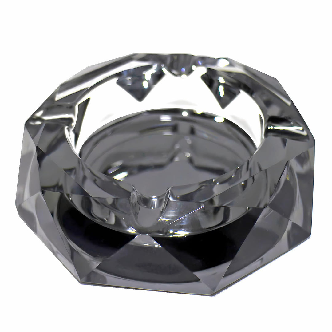 Vintage Ash Tray Small Glass Ashtray,Cool Ashtrays for Cigarettes Indoor, Ash Tray Glass Cigarette Holder 4.5