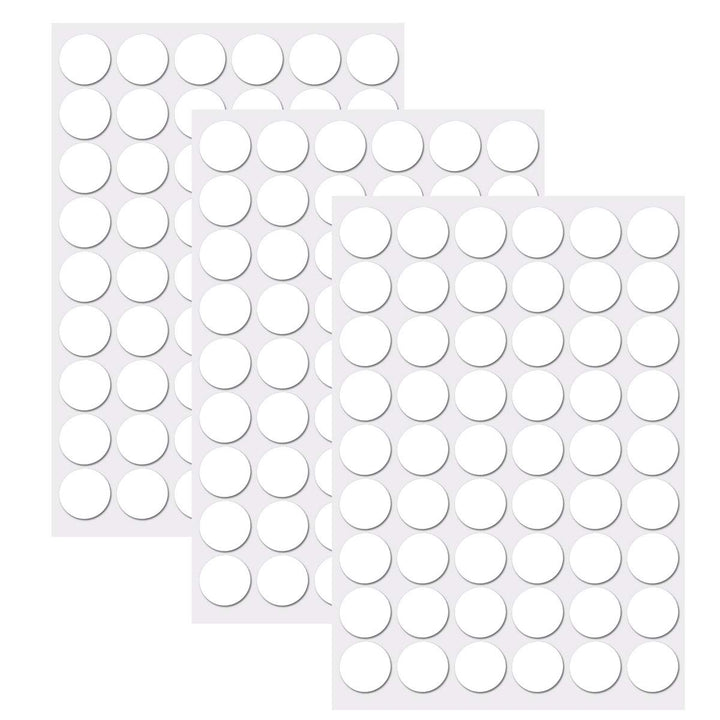 3 Sheets Screw Hole Stickers, 54 in 1 Self Adhesive Scr