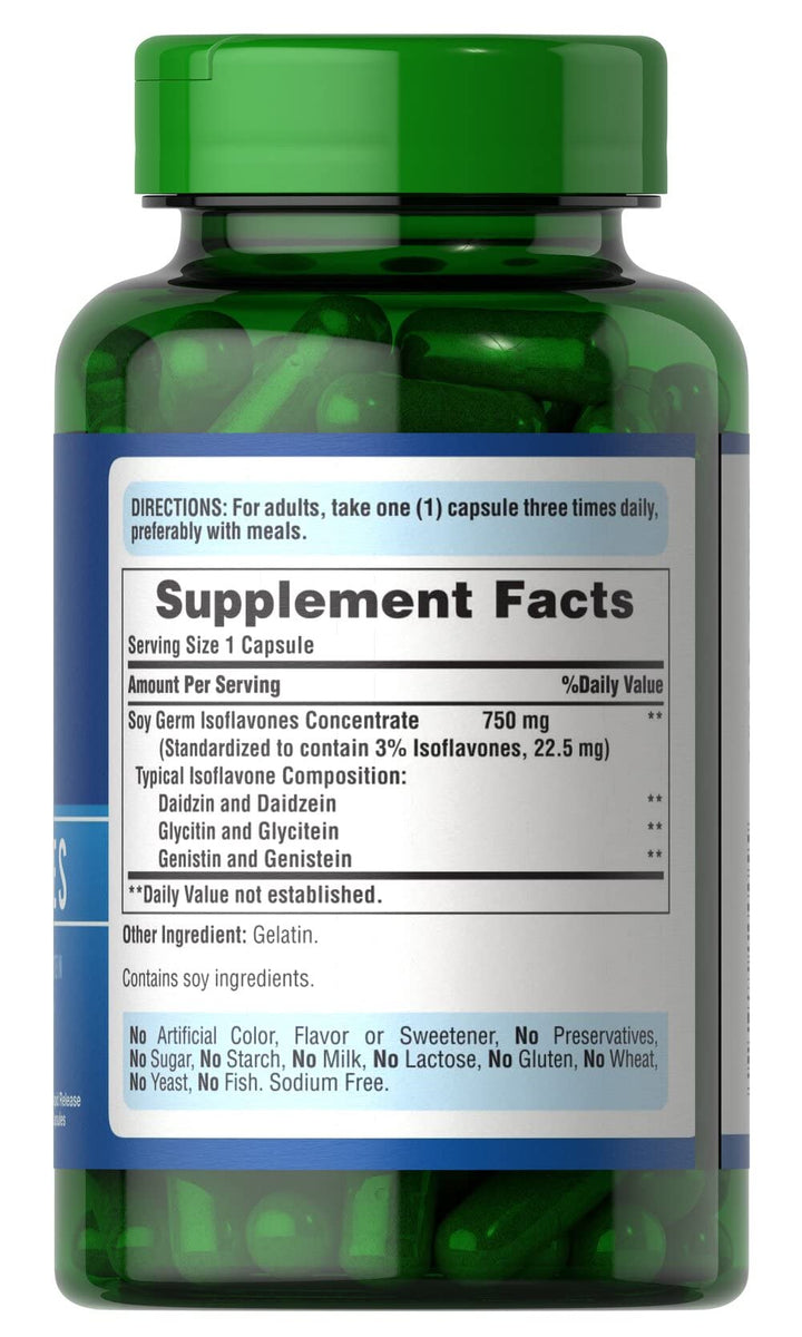 Puritan&#39;s Pride Non-GMO Soy Isoflavones Capsule