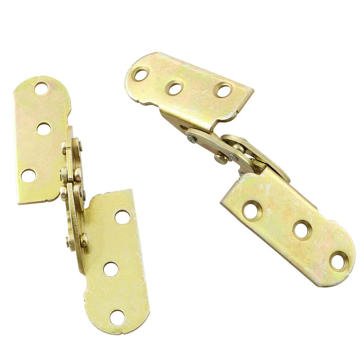2PCS 180 Degree Flap Hinge Furniture Hardware Dining Table Rotating Hinge Folding Flap Hinge Hinge Cabinet Hinge (with 12 Screws)