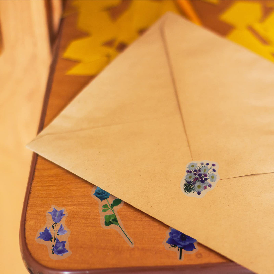 160pcs Flower Plant Stickers, 20 Patterns PET Transparent Decorative Stickers, Flower Scrapbooking Stickers, Floral Washi Stickers for Craft Album Journal, Style A