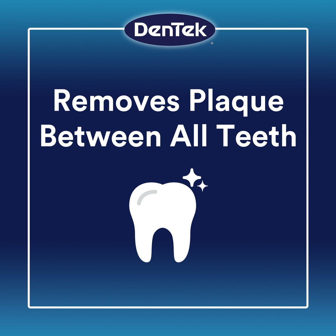 Dentek Floss Picks Complete Clean Back Teeth 75 Count (3 Pack)