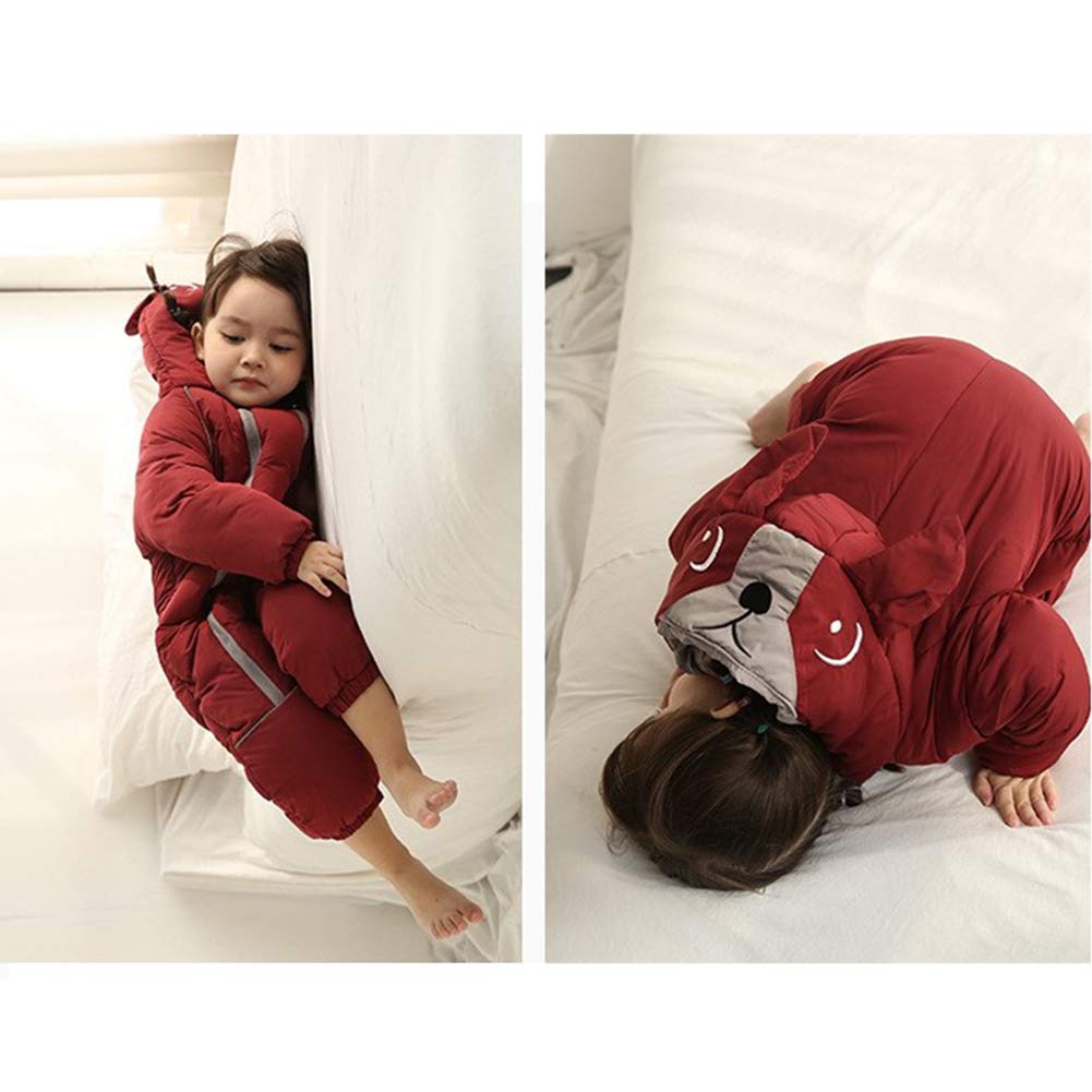 Toddler Baby Boy Girl Winter Snowsuit Coat Thick Outwear Warm Hood Snow Suit Jumpsuit