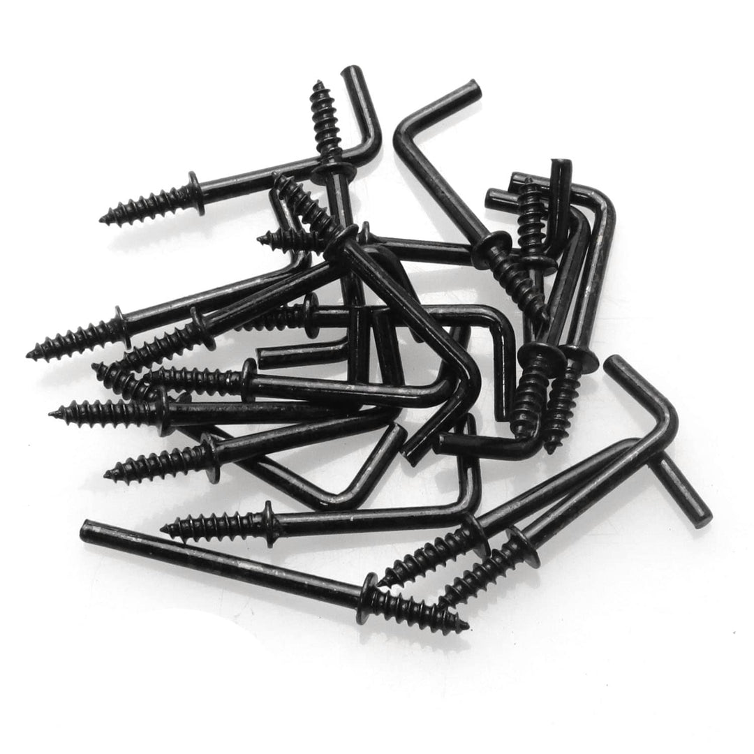 DGBRSM 20pcs L-Shaped Hook 7/8 Inch Screw in Ceiling Ho