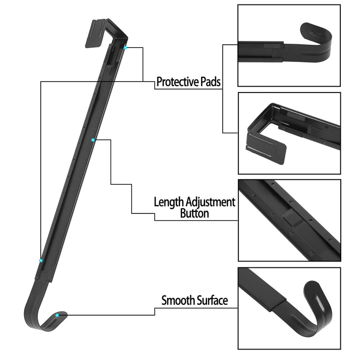 Sattiyrch Wreath Hanger,Adjustable Metal Over Door Hook