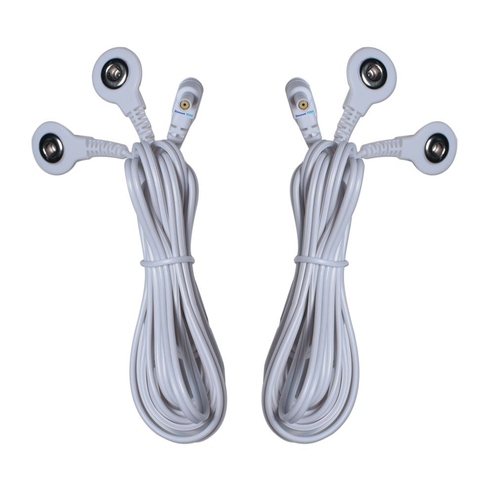 Tens Lead Wires - Two Snap Connectors (2 Pack) - Discou