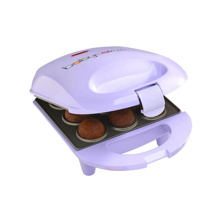Mini Cake Pop Maker by Select Brands - Easy-to-Use Cake Pop Machine - Cake Pop Recipes Included - Non-stick Coating, Non-skid Feet and Power Light - 9 Cake Pops