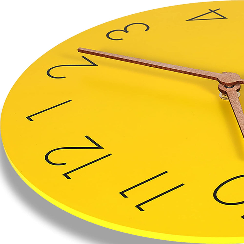 Plumeet 12'' Wooden Wall Clock Frameless Clocks