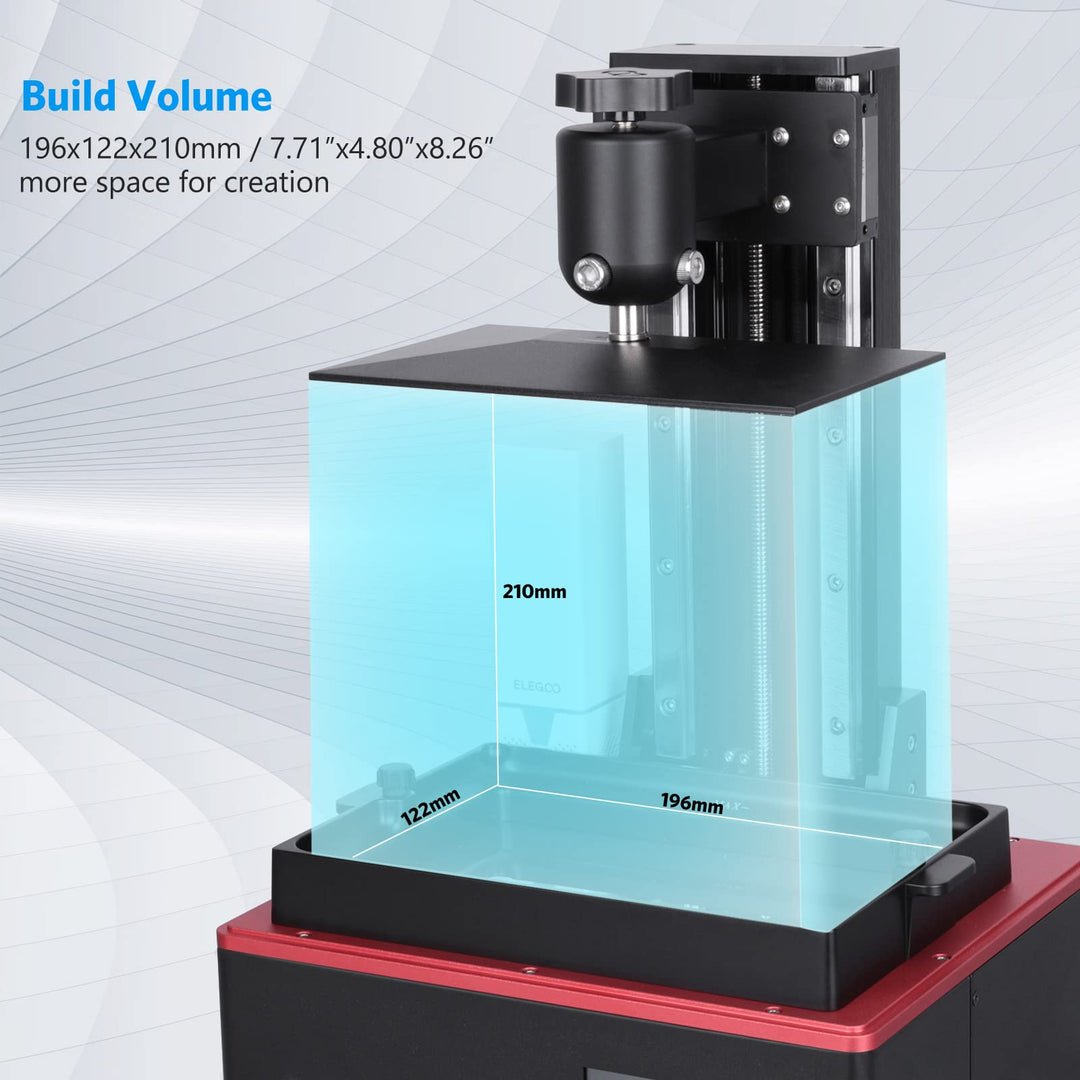 Building Plate for Saturn S LCD 3D Printer, Replacement Build Platform with Anti-Slip Hexagon Socket Screws and Sandblasted Surface, Compatible with Saturn S