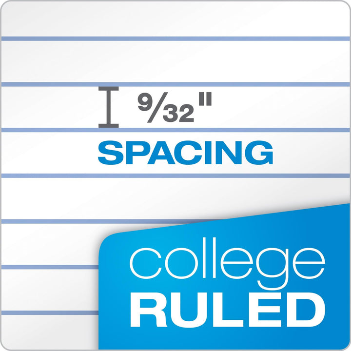 Filler Paper, 8-1/2 x 11, College Rule, 3-Hole Punched, Loose-Leaf Paper for 3-Ring Binders, 500 Sheets Per Pack (62349),White