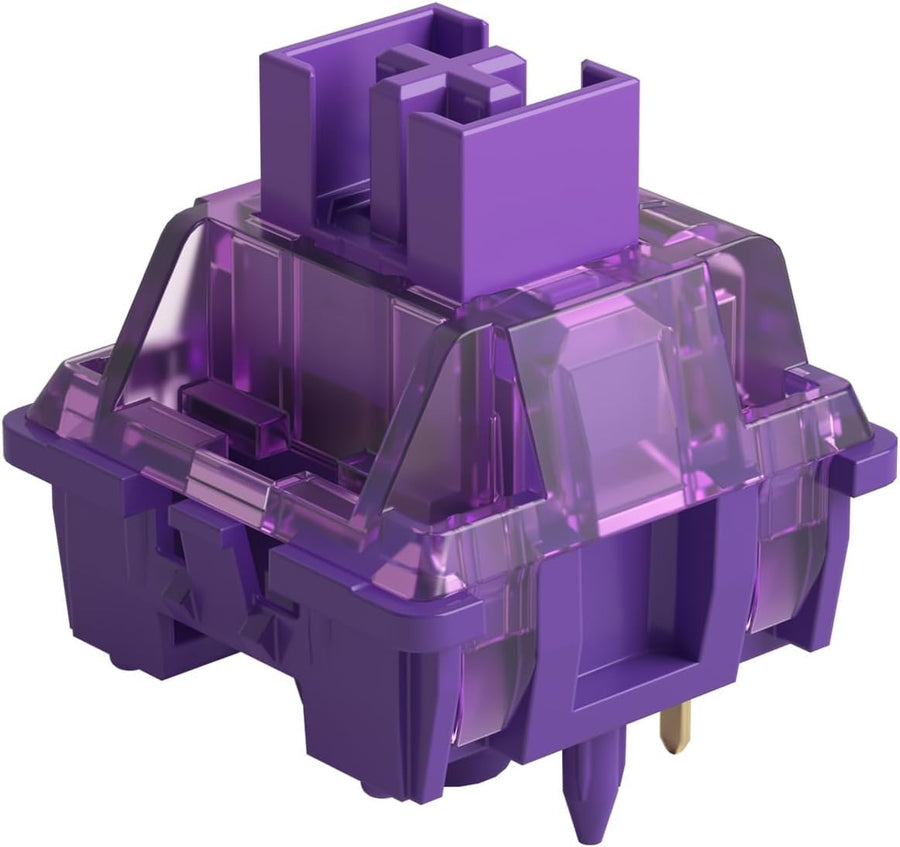 CS Switches, 3 Pin 36gf Tactile Keyboard Switches Lavender Purple Key Switches Plate Mounted Compatible for MX Mechanical Keyboard (45 pcs)
