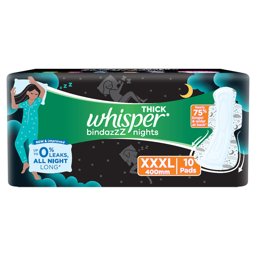 Whisper Ultra Nights Sanitary Pads with Wings - 3 Piece